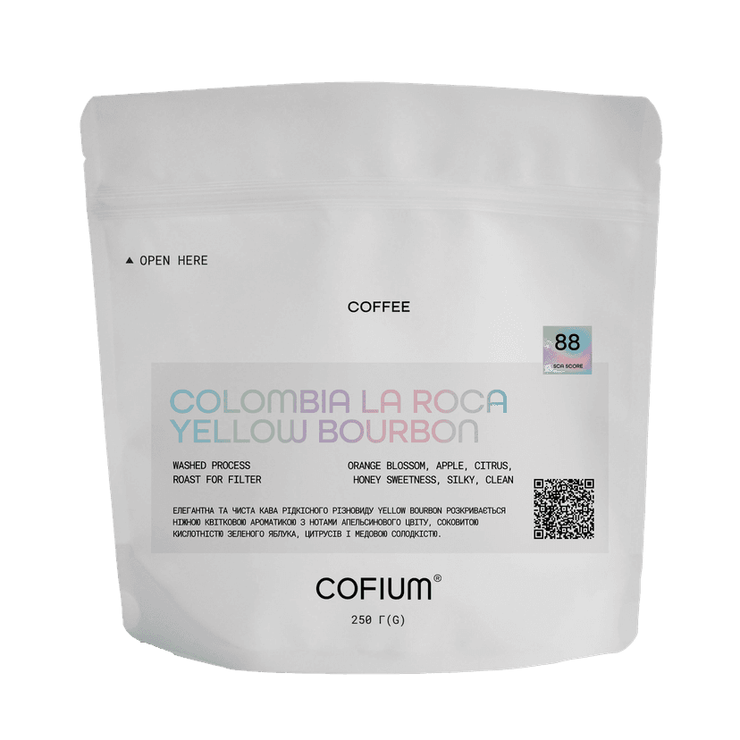 Microlot Colombia La Roca Yellow Bourbon FLTR.