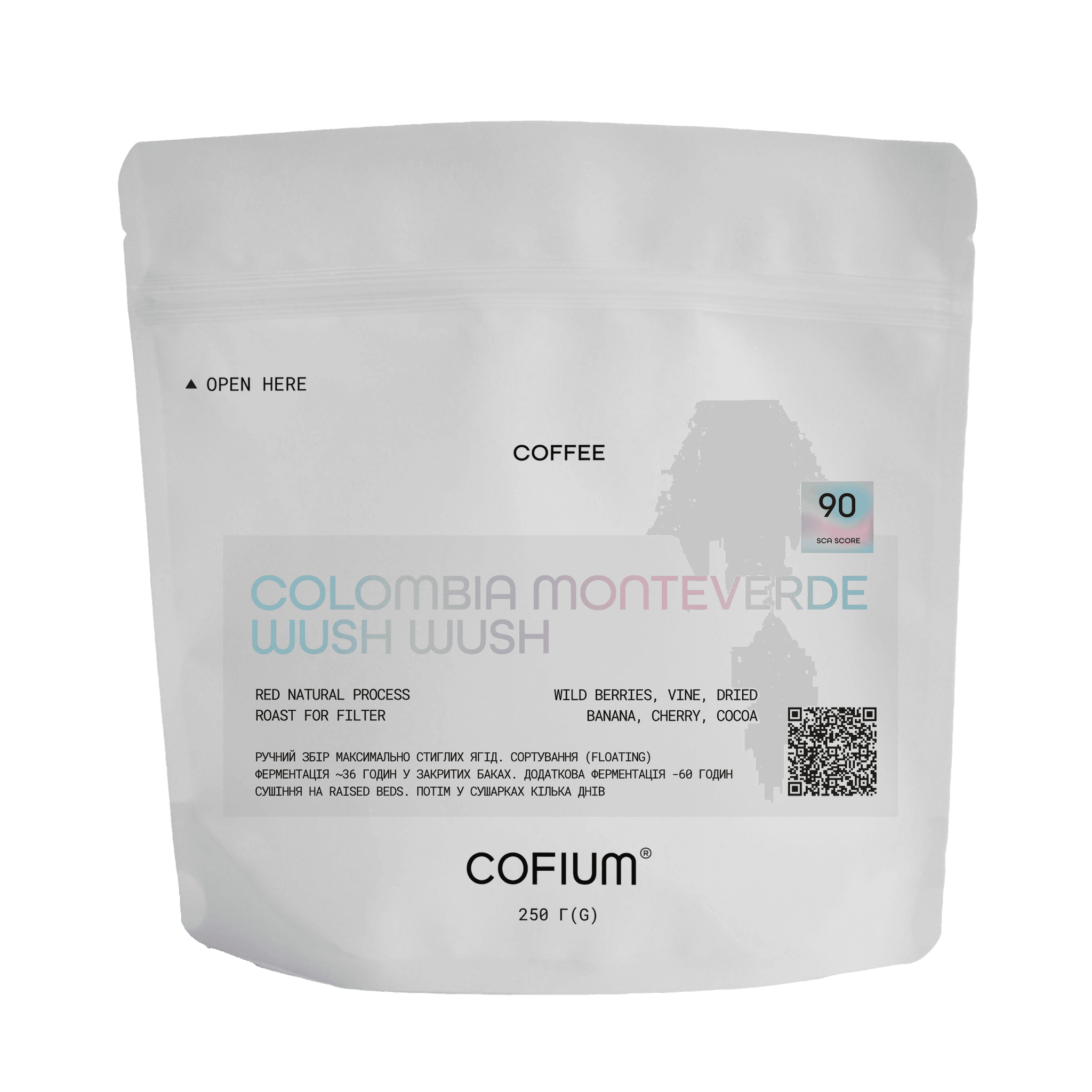 Microlot Colombia Monteverde Wush Wush FLTR.