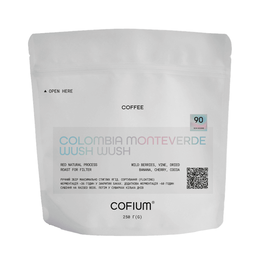 Microlot Colombia Monteverde Wush Wush FLTR.