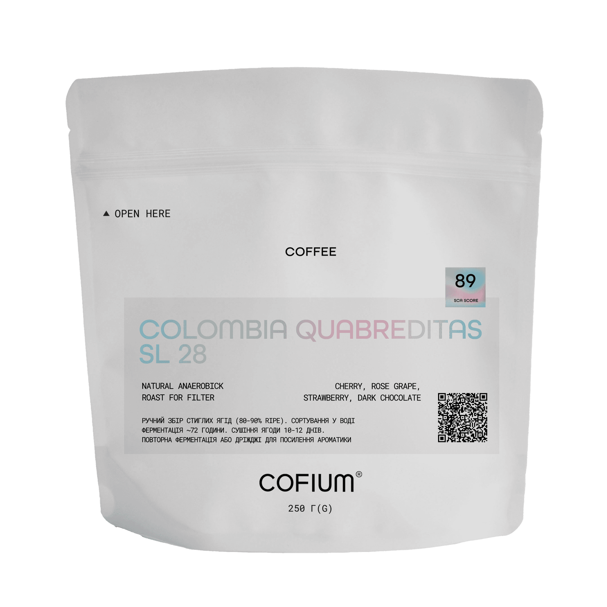 Microlot Colombia Quebraditas SL28 FLTR.