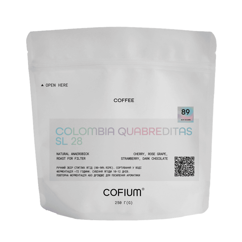 Microlot Colombia Quebraditas SL28 FLTR.